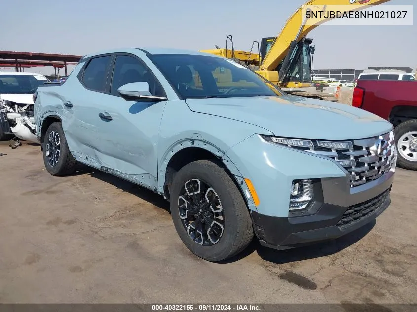 2022 Hyundai Santa Cruz Sel VIN: 5NTJBDAE8NH021027 Lot: 40322155