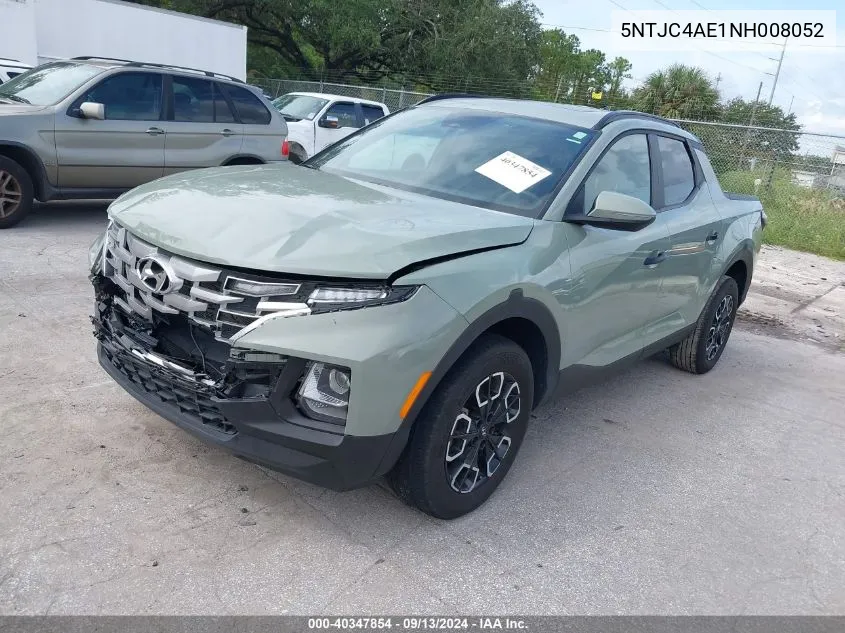 2022 Hyundai Santa Cruz Sel VIN: 5NTJC4AE1NH008052 Lot: 40347854