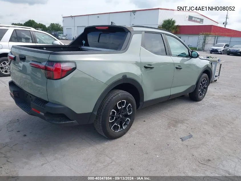 2022 Hyundai Santa Cruz Sel VIN: 5NTJC4AE1NH008052 Lot: 40347854