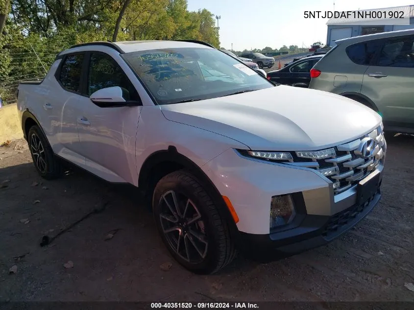 2022 Hyundai Santa Cruz Sel Premium VIN: 5NTJDDAF1NH001902 Lot: 40351520