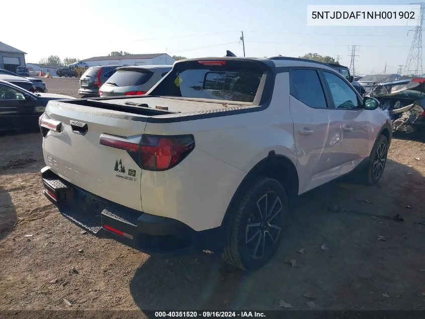 2022 Hyundai Santa Cruz Sel Premium VIN: 5NTJDDAF1NH001902 Lot: 40351520