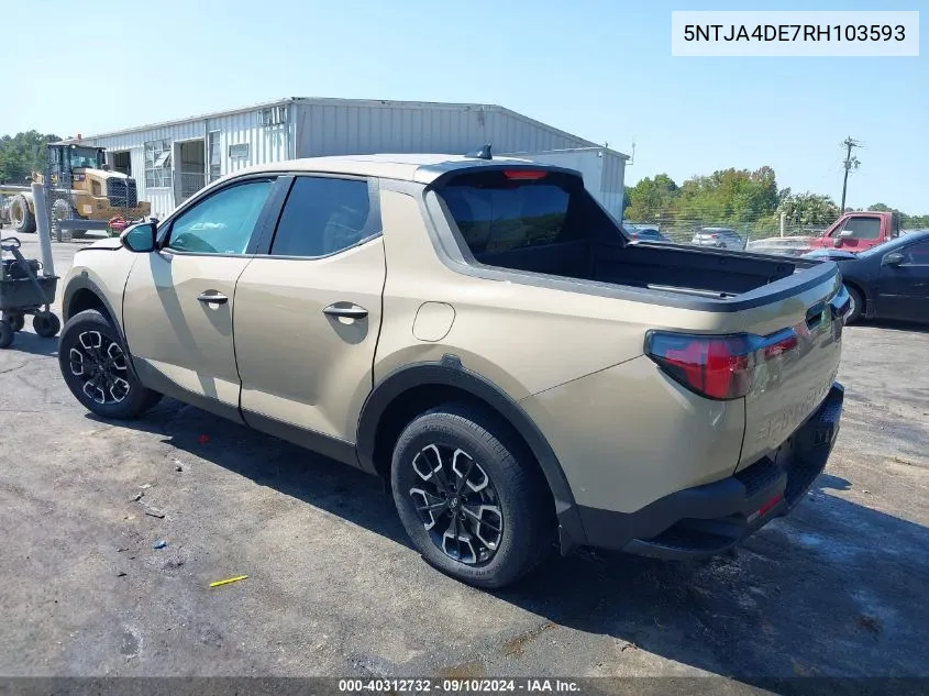 5NTJA4DE7RH103593 2024 Hyundai Santa Cruz Se