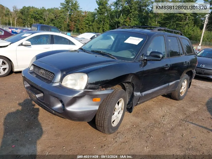 KM8SB12B02U301320 2002 Hyundai Santa Fe Gl