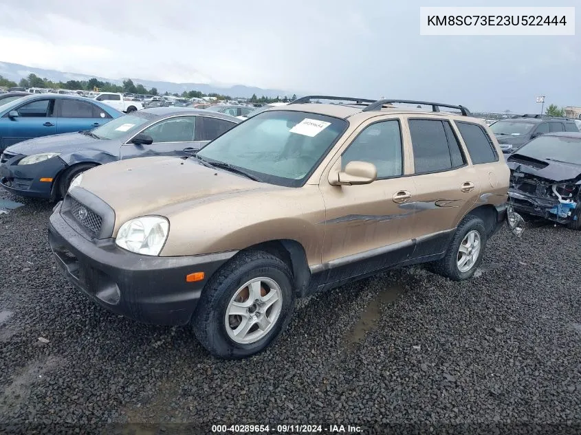 2003 Hyundai Santa Fe Gls/Lx VIN: KM8SC73E23U522444 Lot: 40289654