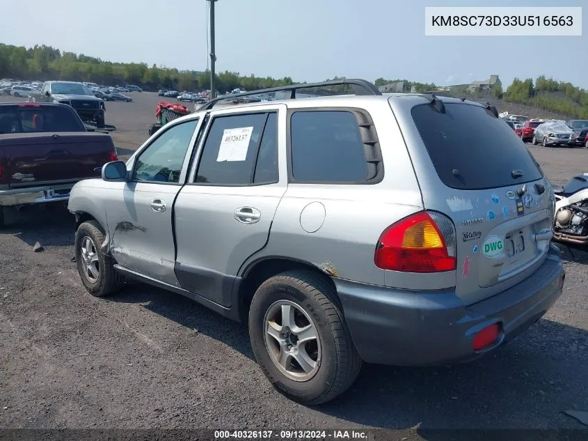 2003 Hyundai Santa Fe Gls/Lx VIN: KM8SC73D33U516563 Lot: 40326137