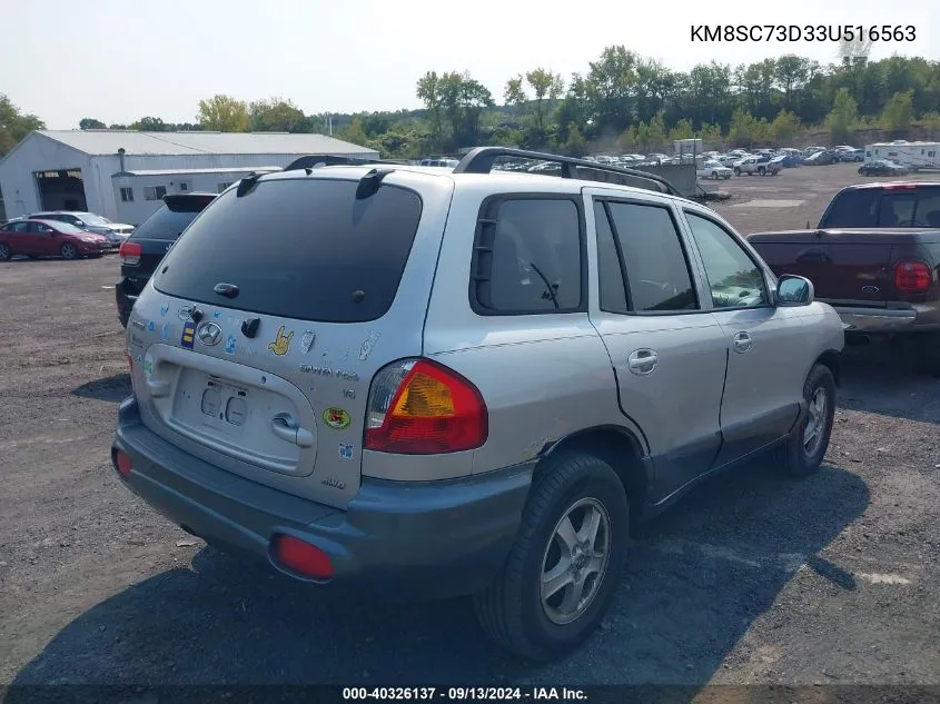 KM8SC73D33U516563 2003 Hyundai Santa Fe Gls/Lx