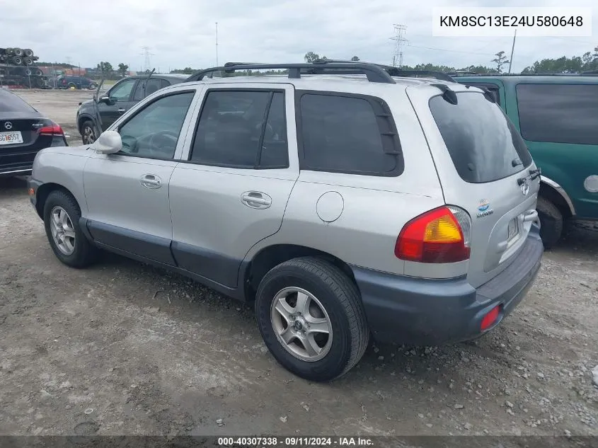 2004 Hyundai Santa Fe Gls/Lx VIN: KM8SC13E24U580648 Lot: 40307338