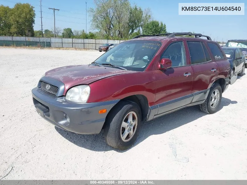 2004 Hyundai Santa Fe Gls/Lx VIN: KM8SC73E14U604540 Lot: 40345058