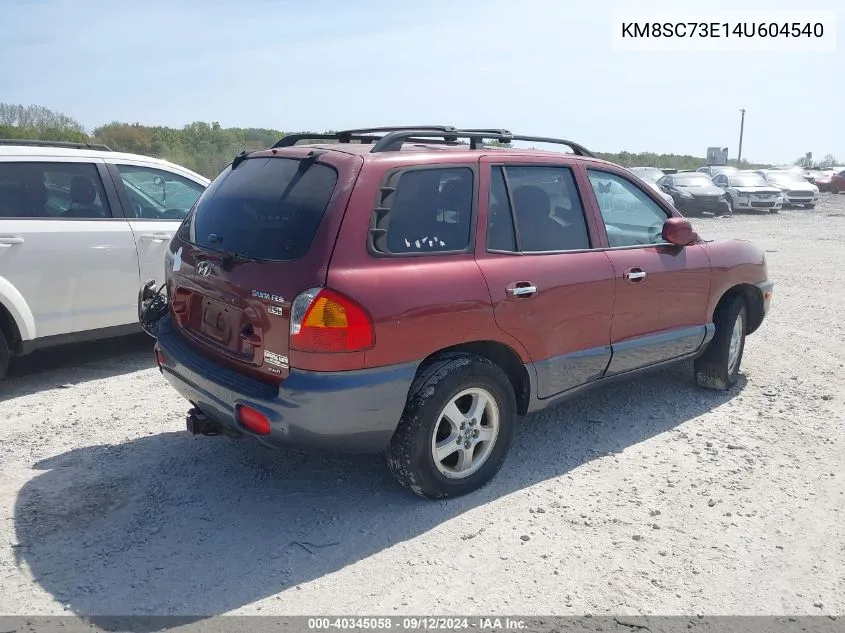 KM8SC73E14U604540 2004 Hyundai Santa Fe Gls/Lx