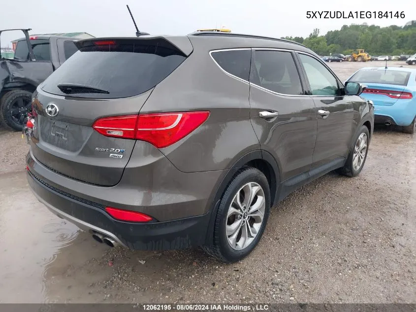 2014 Hyundai Santa Fe Sport VIN: 5XYZUDLA1EG184146 Lot: 12062195