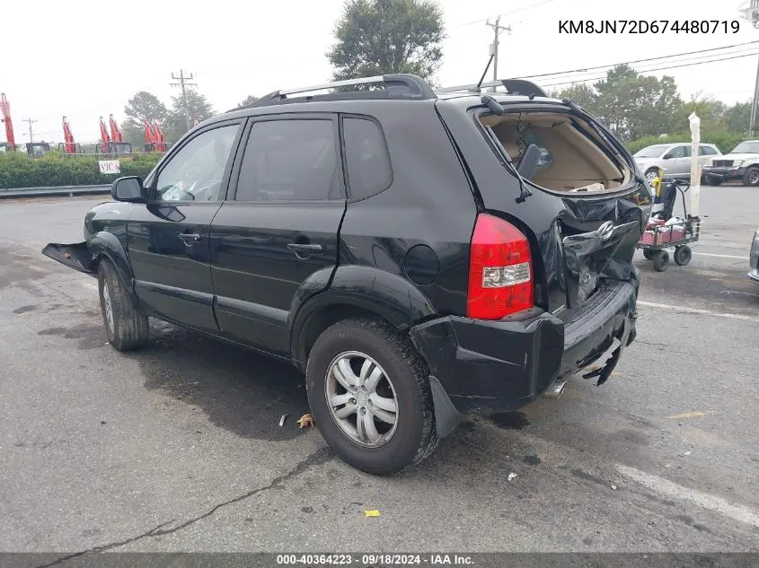 KM8JN72D674480719 2007 Hyundai Tucson Se/Limited