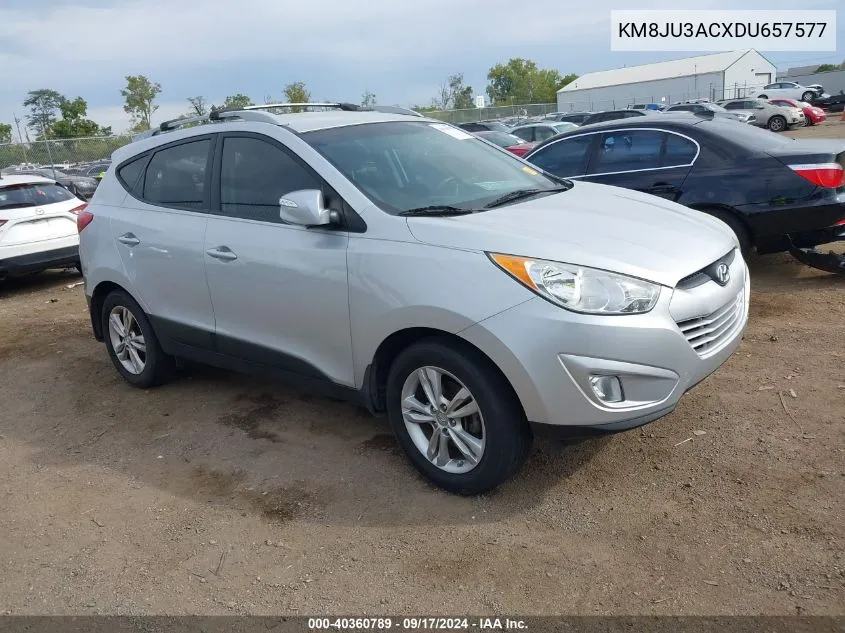 2013 Hyundai Tucson Gls VIN: KM8JU3ACXDU657577 Lot: 40360789