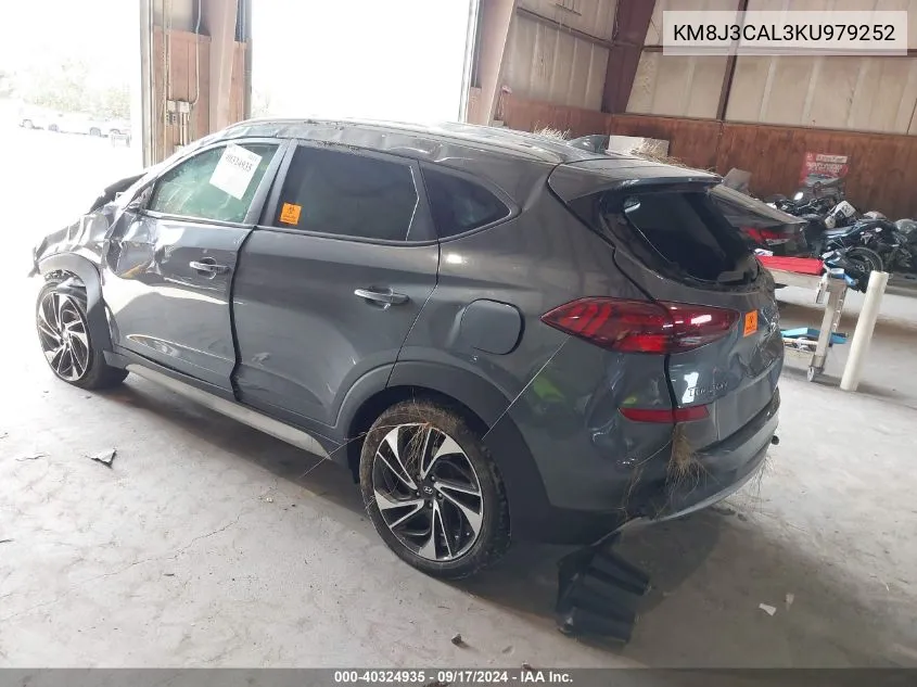 2019 Hyundai Tucson Sport VIN: KM8J3CAL3KU979252 Lot: 40324935