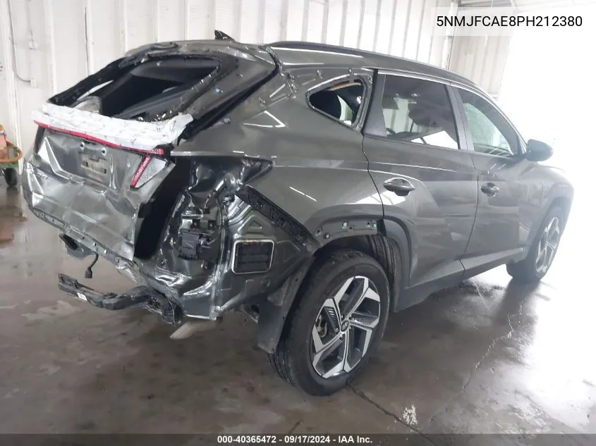 2023 Hyundai Tucson Sel VIN: 5NMJFCAE8PH212380 Lot: 40365472