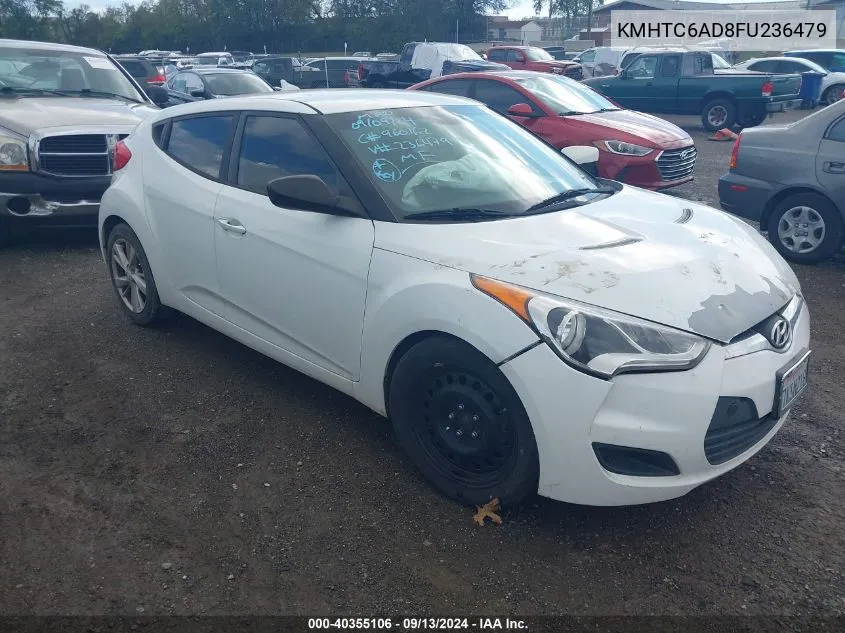 2015 Hyundai Veloster VIN: KMHTC6AD8FU236479 Lot: 40355106