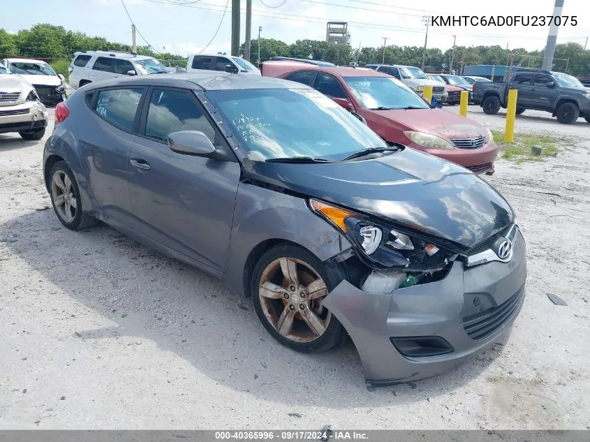 2015 Hyundai Veloster VIN: KMHTC6AD0FU237075 Lot: 40365996