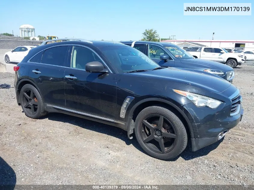 2013 Infiniti Fx37 VIN: JN8CS1MW3DM170139 Lot: 40139379