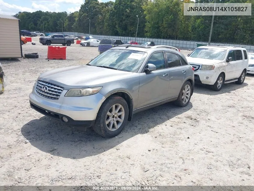 2004 Infiniti Fx35 VIN: JNRAS08U14X105827 Lot: 40292871