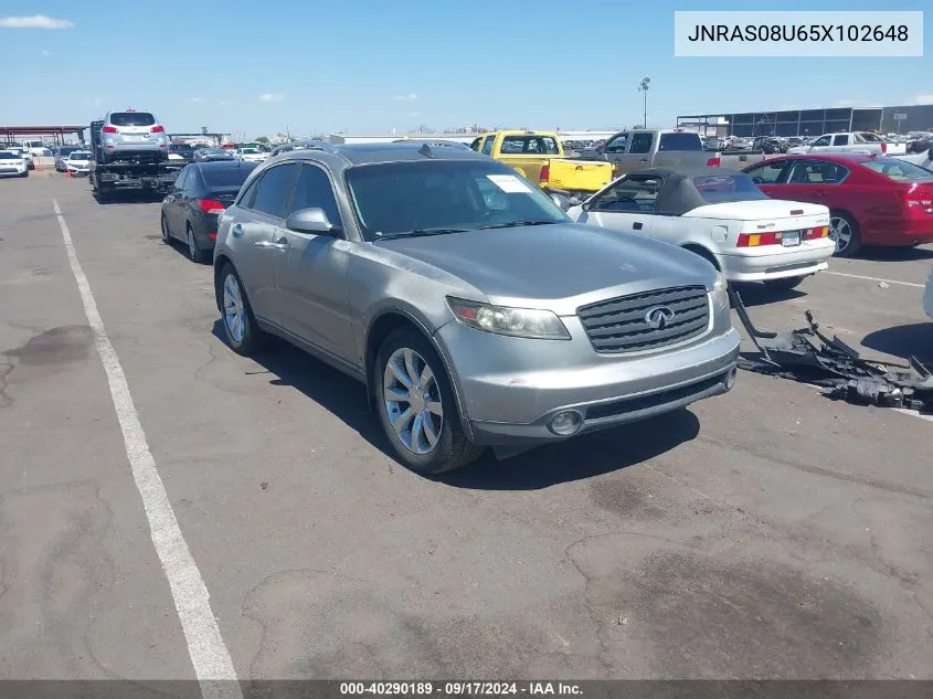 JNRAS08U65X102648 2005 Infiniti Fx35