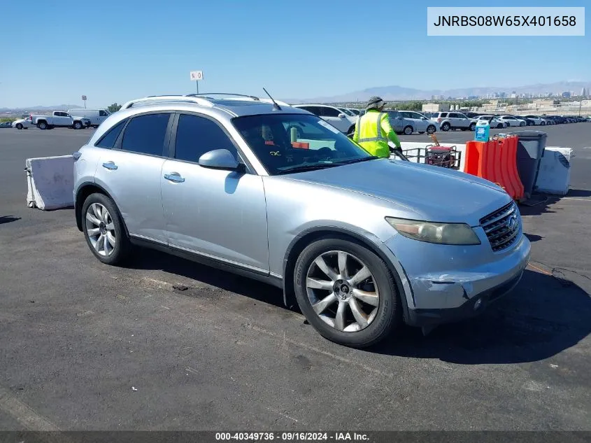 2005 Infiniti Fx45 VIN: JNRBS08W65X401658 Lot: 40349736