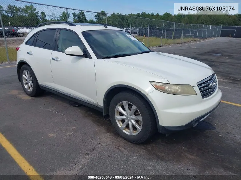 2006 Infiniti Fx35 VIN: JNRAS08U76X105074 Lot: 40258548