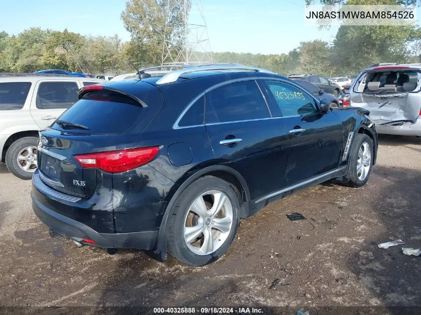 2010 Infiniti Fx35 VIN: JN8AS1MW8AM854526 Lot: 40325888