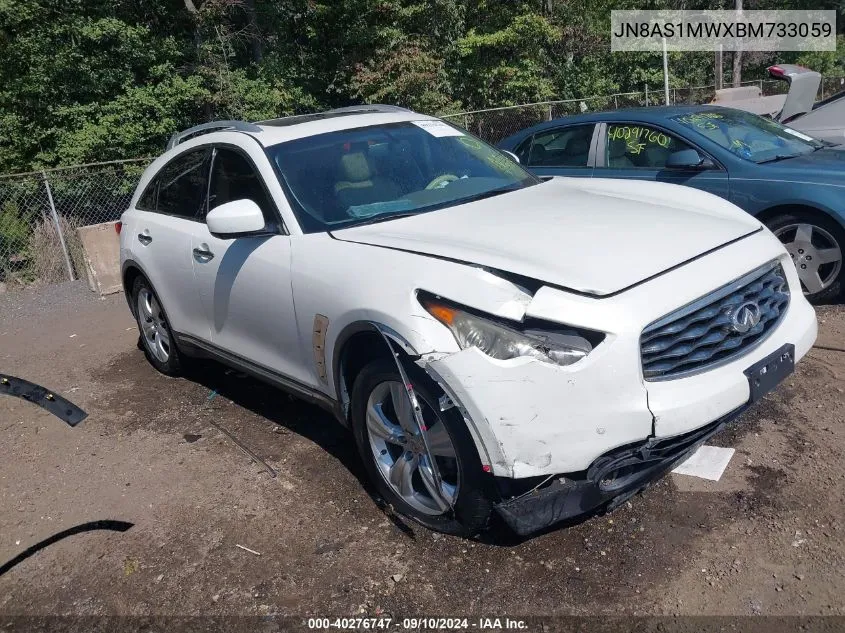 2011 Infiniti Fx35 VIN: JN8AS1MWXBM733059 Lot: 40276747