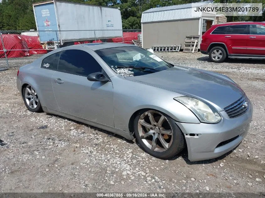 JNKCV54E33M201789 2003 Infiniti G35 Base W/Leather