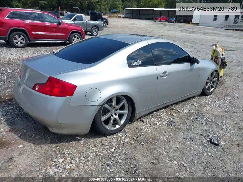 JNKCV54E33M201789 2003 Infiniti G35 Base W/Leather