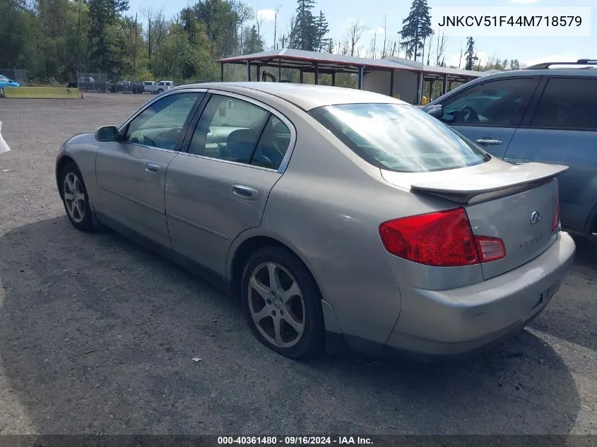 2004 Infiniti G35X VIN: JNKCV51F44M718579 Lot: 40361480