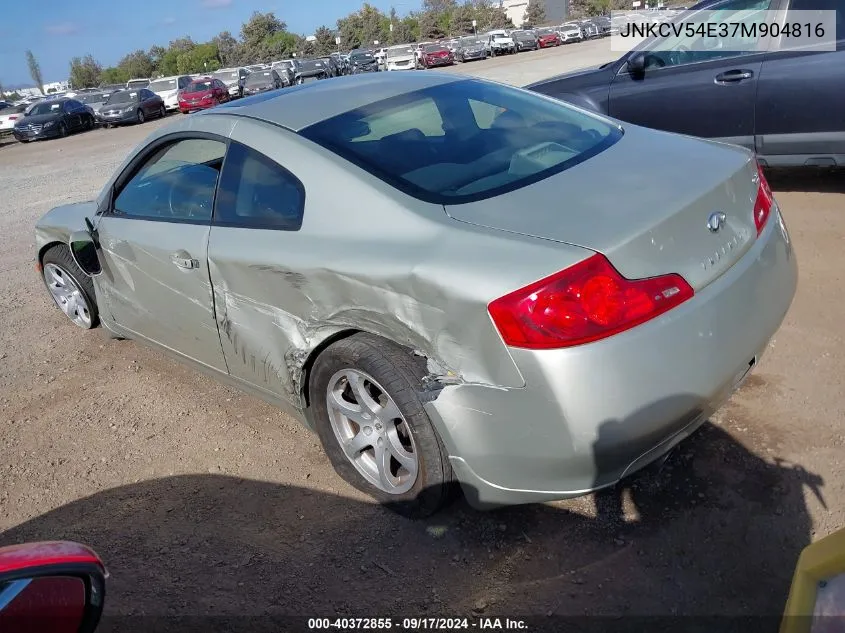 2007 Infiniti G35 VIN: JNKCV54E37M904816 Lot: 40372855