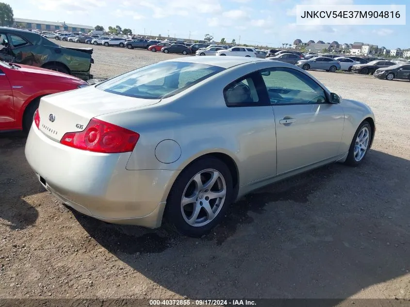 2007 Infiniti G35 VIN: JNKCV54E37M904816 Lot: 40372855