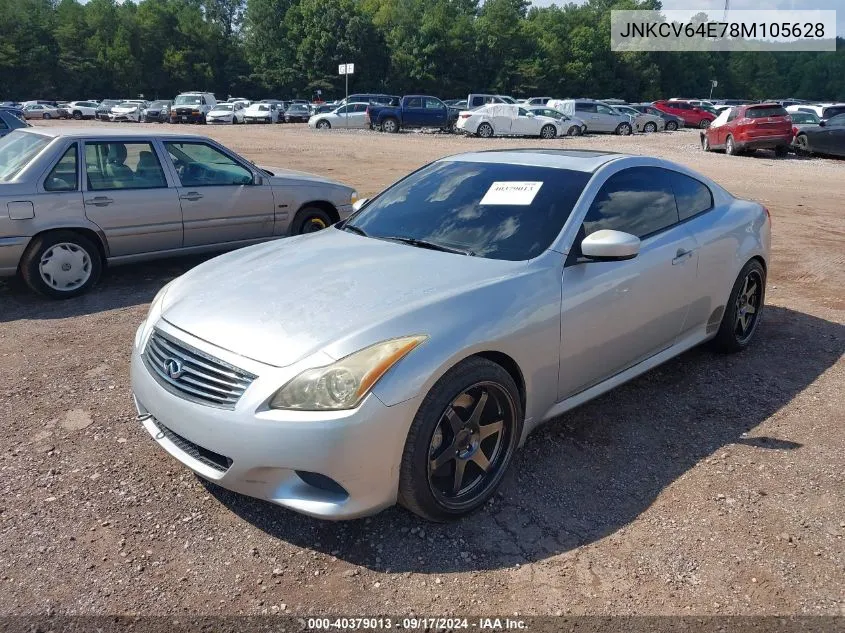 2008 Infiniti G37 Journey/Sport VIN: JNKCV64E78M105628 Lot: 40379013