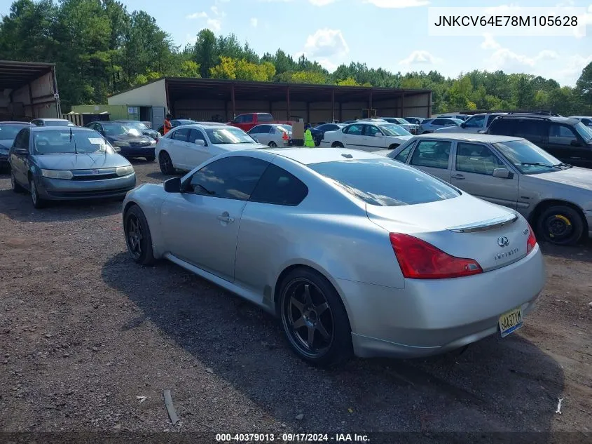 JNKCV64E78M105628 2008 Infiniti G37 Journey/Sport