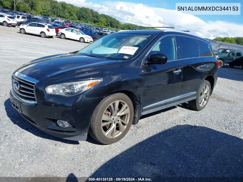 2013 Infiniti Jx35 VIN: 5N1AL0MMXDC344153 Lot: 40135128