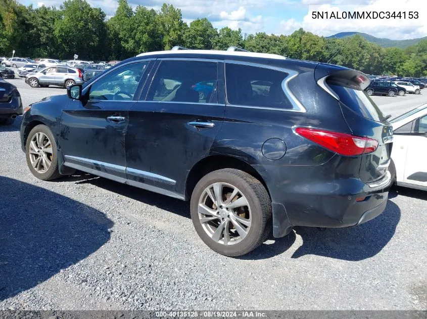 2013 Infiniti Jx35 VIN: 5N1AL0MMXDC344153 Lot: 40135128