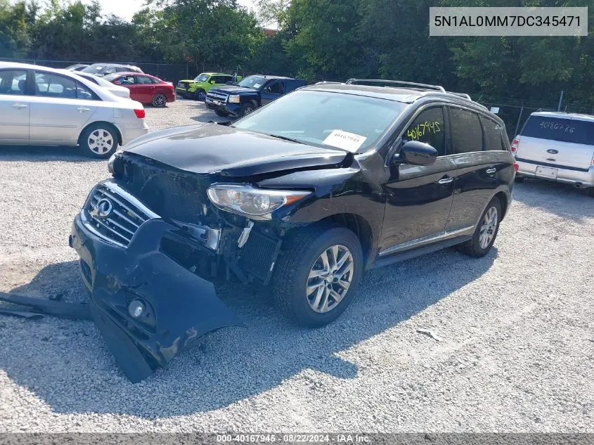 2013 Infiniti Jx35 VIN: 5N1AL0MM7DC345471 Lot: 40167945