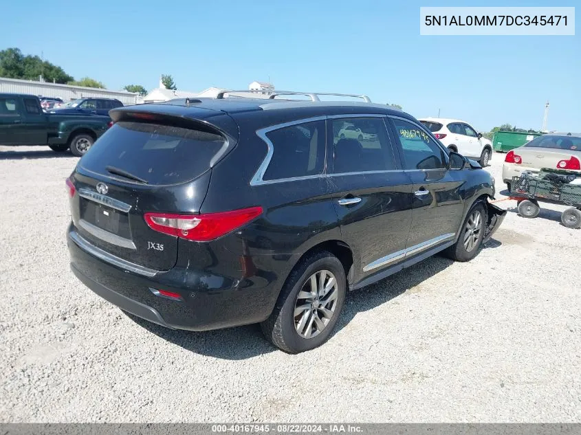 2013 Infiniti Jx35 VIN: 5N1AL0MM7DC345471 Lot: 40167945