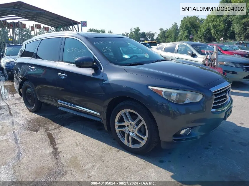 2013 Infiniti Jx35 VIN: 5N1AL0MM1DC304902 Lot: 40185024