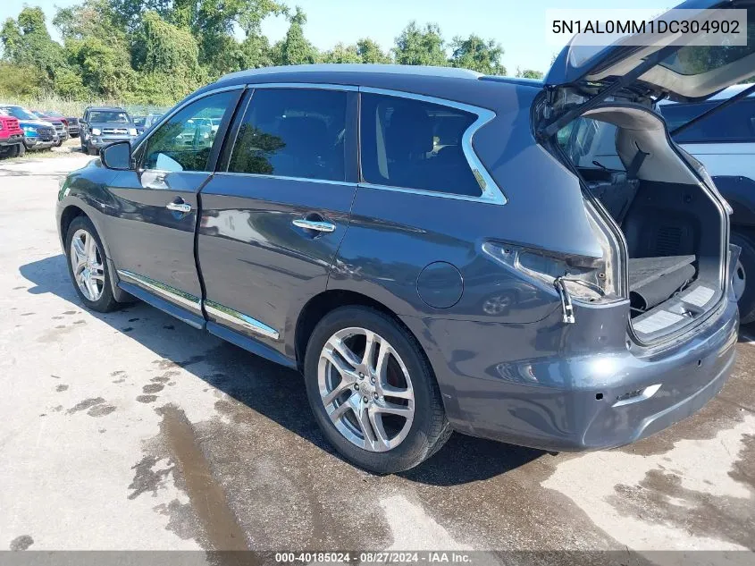 2013 Infiniti Jx35 VIN: 5N1AL0MM1DC304902 Lot: 40185024