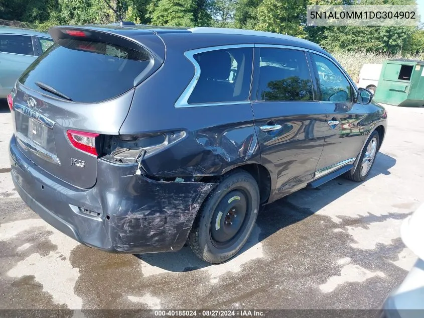 2013 Infiniti Jx35 VIN: 5N1AL0MM1DC304902 Lot: 40185024