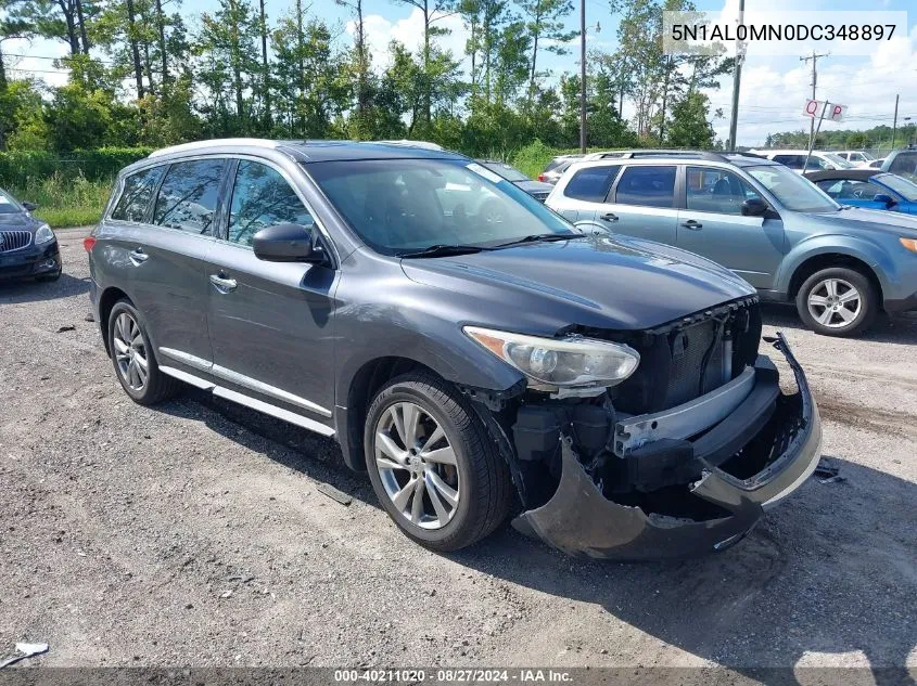 2013 Infiniti Jx35 VIN: 5N1AL0MN0DC348897 Lot: 40211020