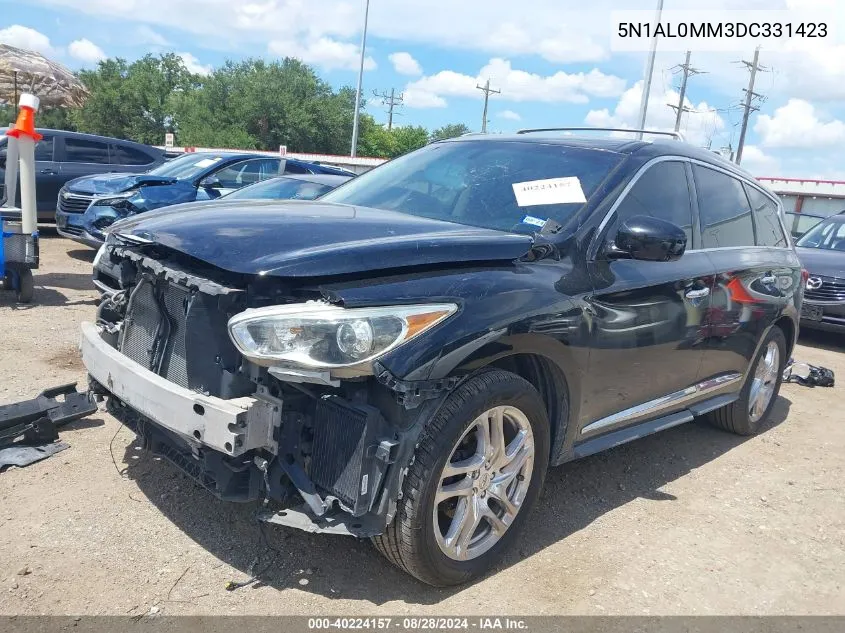 2013 Infiniti Jx35 VIN: 5N1AL0MM3DC331423 Lot: 40224157