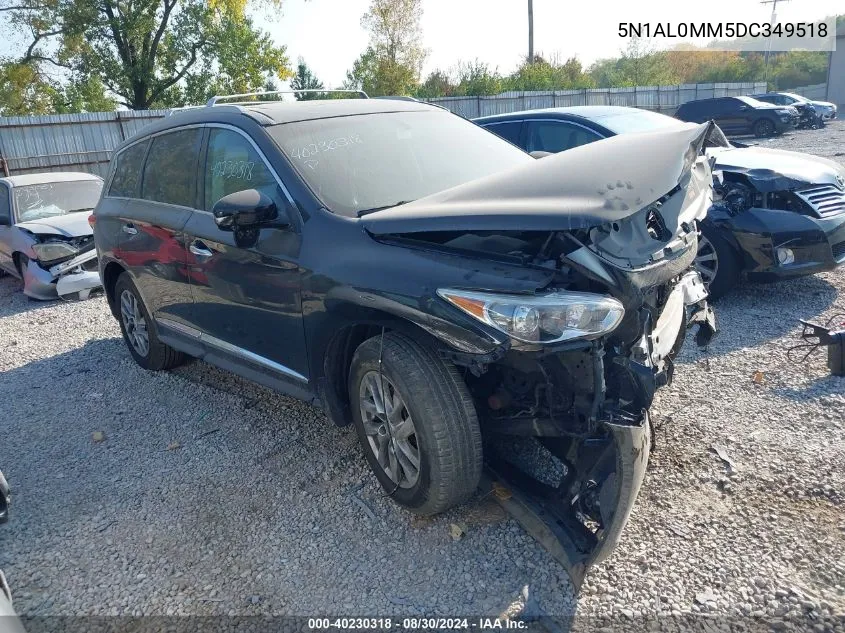 2013 Infiniti Jx35 VIN: 5N1AL0MM5DC349518 Lot: 40230318