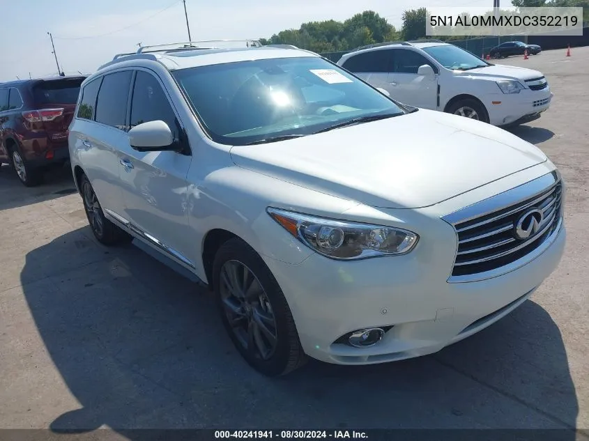 2013 Infiniti Jx35 VIN: 5N1AL0MMXDC352219 Lot: 40241941