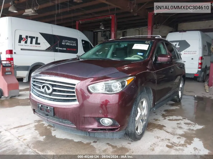 2013 Infiniti Jx35 VIN: 5N1AL0MMXDC304610 Lot: 40246124