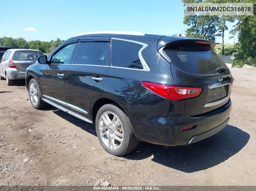 2013 Infiniti Jx35 VIN: 5N1AL0MM2DC316878 Lot: 40248408