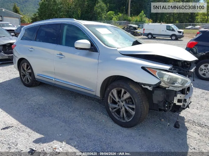 2013 Infiniti Jx35 VIN: 5N1AL0MN6DC308100 Lot: 40250620