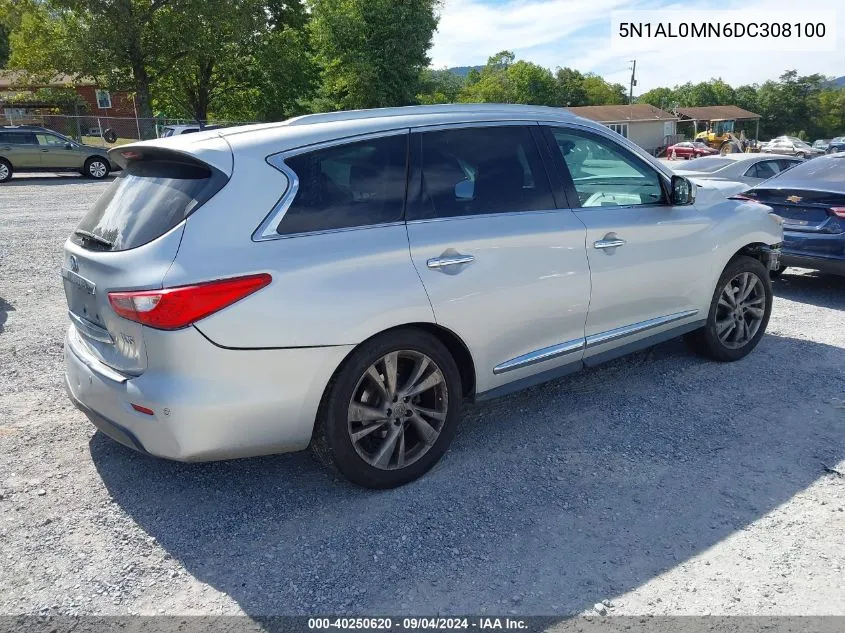 2013 Infiniti Jx35 VIN: 5N1AL0MN6DC308100 Lot: 40250620