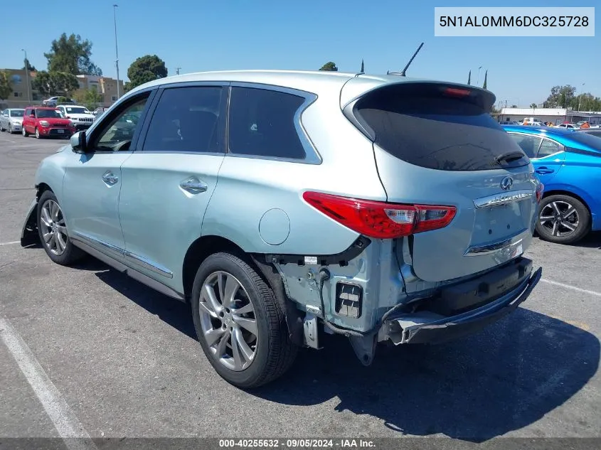 2013 Infiniti Jx35 VIN: 5N1AL0MM6DC325728 Lot: 40255632